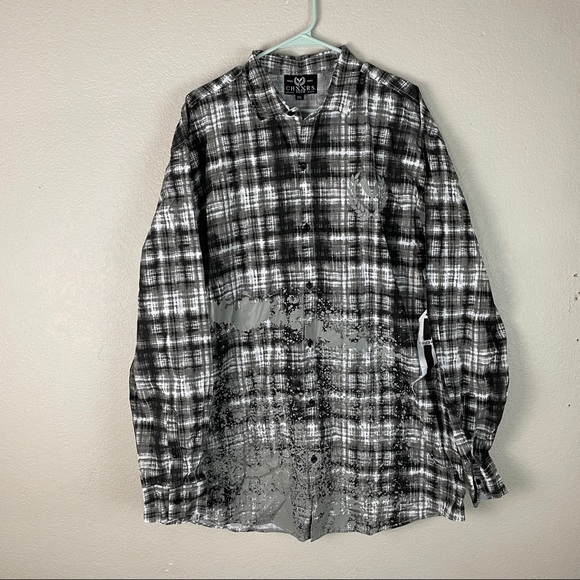 CHXXRS Club Long Sleeve Button Up Shirt Size XXL - Picture 1 of 11